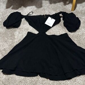 Chic Black Off-Shoulder Dress